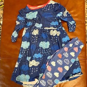 Size 3 Rainy Day Dress And Legging Set
